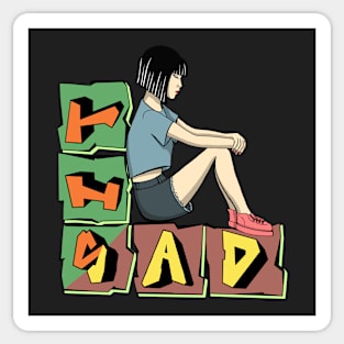 Sit sad Sticker